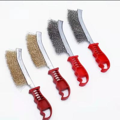 China Copper-Plated Cleaning Rust Removing Type Brush Knife Seam Brush for sale