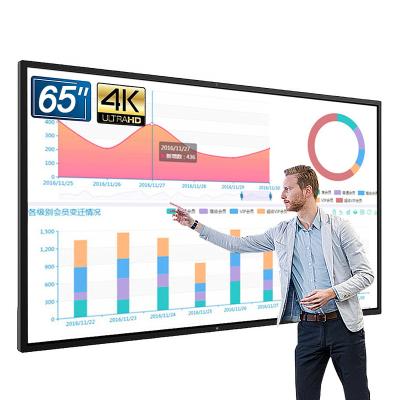 China Classroom Smart 75 Inch Multi Vertical Transparent Infrared Price Mobile Conference Signage White Board Flexible Resistive Display for sale