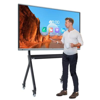 China Classroom 65 Inch 4K Touch Screen Panel Smart Board Digital Electronic All in One Interactive Whiteboard for Conference and Classroom for sale