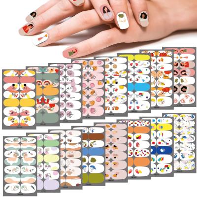 China 100% Durable Hot Sale Ins Style Nail Polish Painting Strips, Wholesale Custom Nail Wraps Nail Art for sale