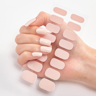 China Waterproof Wholesale Nail Wraps Rose Eco-friendly Self Adhesive Stick On Nail Polish Strips for sale