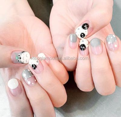 China DA054 Non-toxic Cartoon Totoro Nail Polish Waterproof Hot Selling Cute Cute Wrap Sticker High Quality for sale