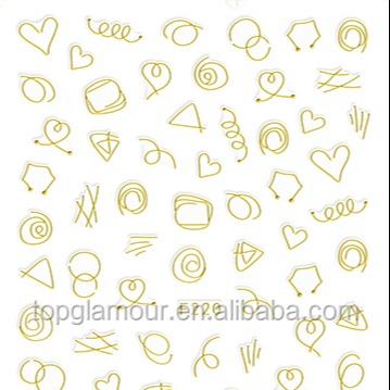 China F219-220 2021 Fashion Waterproof Trend Hot Selling Wholesale Colorful Cartoon Nail Art Stickers for sale