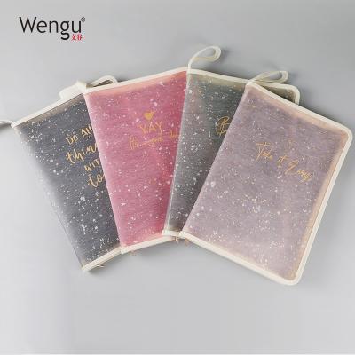 China Folder Documents Packing Shenghua A4 PP Folder Screen Paper Stationery Edge Protector Bag Clear Waterproof Sewing Silver Customized Organizer for sale