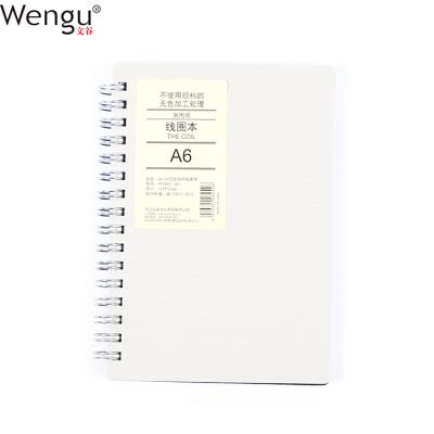 China Factory Promotional Printing Double Spiral Spiral Yarn Bound Pretty Fashion PP Hardcover Spiral Notebook Notebook for sale