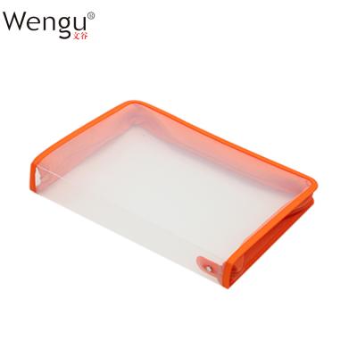 China Wholesale high quality clear branded plastic printing pp twill zipper stationery holder for sale