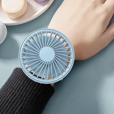 China Handheld Fan Mini USB Charging Air Portable Hands-free Fan Silicone Wrist Cooling Fan Suitable For Kids Traveling Outdoors for sale