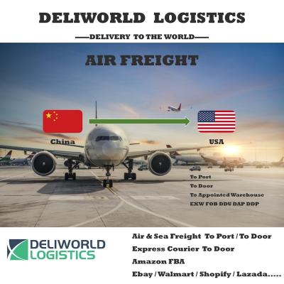 China Free Cost Cheapest 7 Days High Speed ​​Air Freight From China To USA Door To Port With DDU DDP DAP EXW FBA FOB for sale