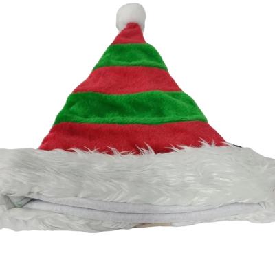 China Hat Christmas Style Cloth Fashion Decoration Supplies Factory Customized Festival Red And Green Festival Holiday Party for sale