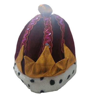 China Fashion Style Cloth Decoration Headdress Hat Crown Hat Holiday Party Fashion Source Factory Customized for sale