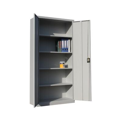 China Knock Down Hot Sale 4 Shelves 2 Doors Metal Office Storage Cabinet for sale