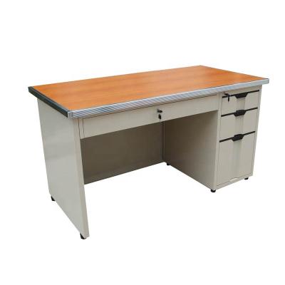 China Knock Down Strong 4 Drawer MDF Top Metal Study Desk for sale