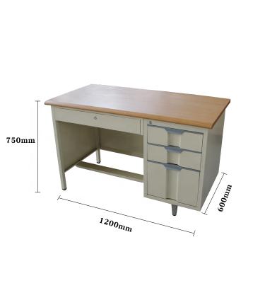 China China Luoyang Factory KD Adjustable Furniture Metal Office Desk Computer Table Steel Desk (Height) With Drawers for sale