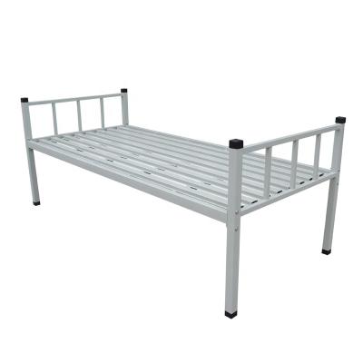 China Modern Cheap Price Knock Down School Bedroom Metal Single Students Beds for sale