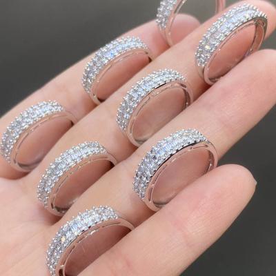 China Romantic Xinfly fine jewelry luxury design 18k white pure gold 0.5ct natural diamond ring for sale