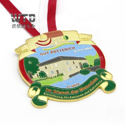 China Germany China Price Good Design Metal Medals Nice Medallion High Quality Custom 2d Medallion Soft Enamel for sale