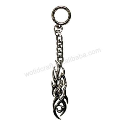 China High Quality Style Design Wonder Metal Supplier Rich Logo Custom Metal Keychain Key Chain for sale