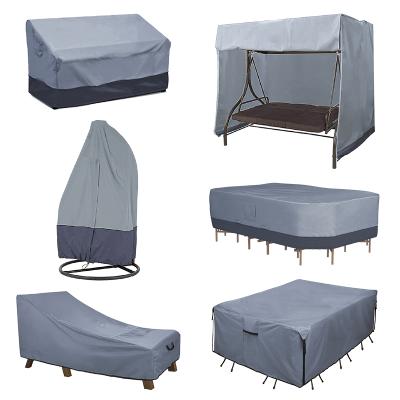 China Protect Cooler Cart Custom 600D Polyester Waterproof Outdoor Garden Furniture Covers Patio Chair Cover for sale