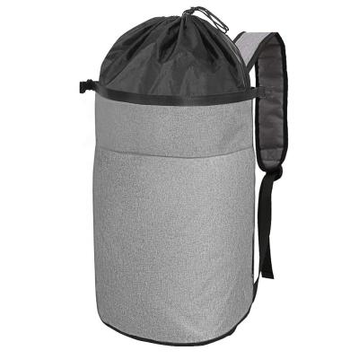 China Modern Oxford Laundry Bag 2 In 1 Durable Laundry Backpack With Zipper for sale