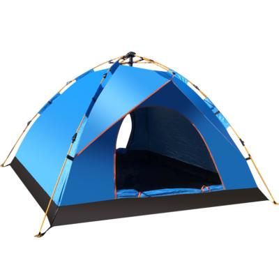 China Extended type high quality outdoor 3-4 person automatic pop up camping tent for sale