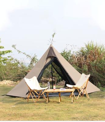 China Extended Type Luxury Canvas Teepee Tent For Sale Outdoor Teepee Tent Pergola Tent Indian Camping Waterproof for sale