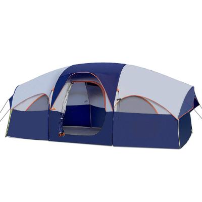 China Extended Type 8 Person Waterproof Windproof 4 Season Family Tent for sale