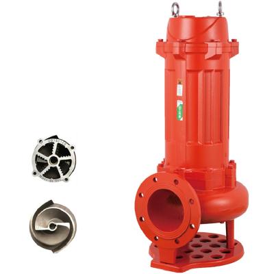 China 10HP 6Inch Industrial Electric Sewage Sewage Pump Stainless Steel Blade Grinding Submersible Impeller for sale