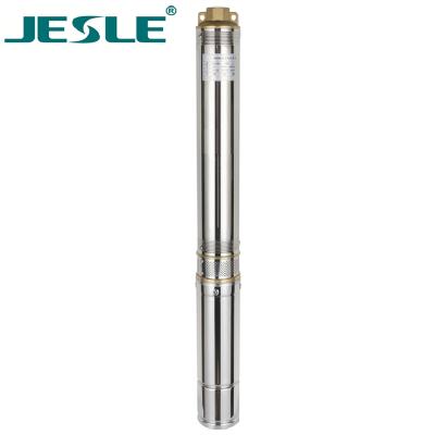 China Family homes three phase AC 3hp 4sd high head 8 series PC pom impeller stainless steel shaft coupling good deep submersible pump for sale