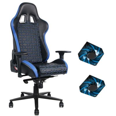 China (Height)Adjustable Gaming Chair 180 Degree High Swivel Back Integrated Fan Premium Gaming Chairs With Legrest for sale