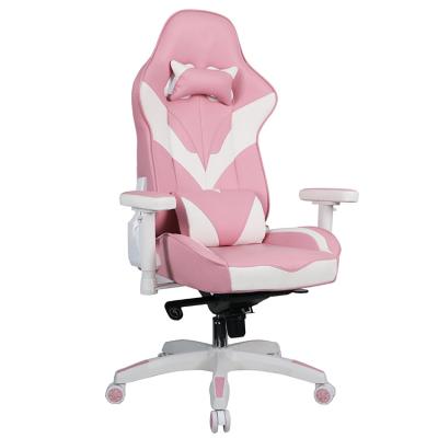 China Gamer Adjustable Pink PU Leather Gaming Chair (Height) Computer Boos Executive Office Gaming Chairs for sale