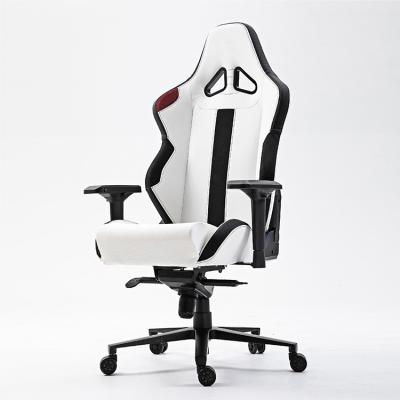 China (Size) New design Foshan funiture Silla adjustable gamer blanco white PU gaming chair with high quality for sale