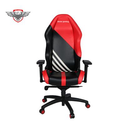 China 2020 New High Swivel Adjustable Black Red Back Gaming Chair PU Leather Executive Office Chair PC Racing Chair for sale