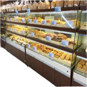 China 3 tier wall mounted cabinet case for bread bakery display racks wall bread cabinet-90 for sale