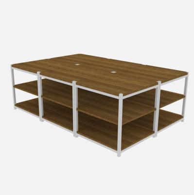 China Single Sided Wholesale Custom Supermarket Display Table Shelves Desktop Exhibition Promotion Price for sale