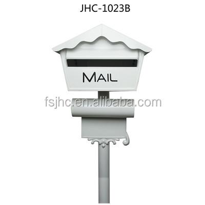 China Security Style Mail Mailbox English Letter Box With Newspaper Rack for sale