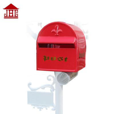 China JHC-1022 Waterproof Cast Aluminum Mailbox And Mail Letter Box Christmas Free Standing Mailbox for sale