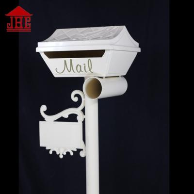 China Foshan JHC-1024 Vintage Waterproof Aluminum Mailbox Decorative Mailbox Post / Post Mounted Mailbox for sale