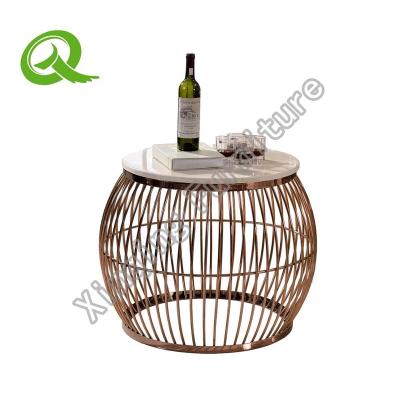 China Wholesale Cheap Easy To Clean Price Round Lid Bird Nest Side Coffee Table for sale