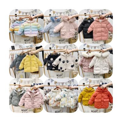 China new Anti-wrinkle winter children's clothing sets girls warm down jacket for baby clothes children's coat for sale