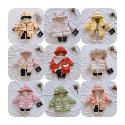 China Anti-wrinkle Girls Lightweight Stripper Printed Baby Lovely Warm Jacket Kids Girl Duck Down Coat for sale