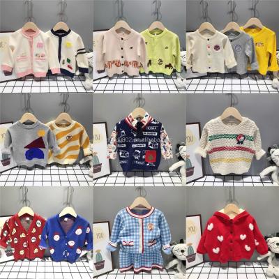 China Anti-wrinkle boys and girl autumn and winter knitted sweater children's cardigan sweater children's knitted jacket children for sale