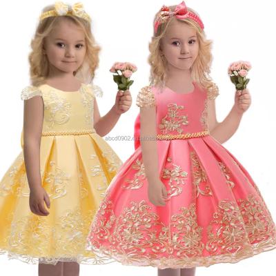 China Anti-static Children's Lace Princess Dress Party Birthday Dress Sleeveless Wholesale for sale