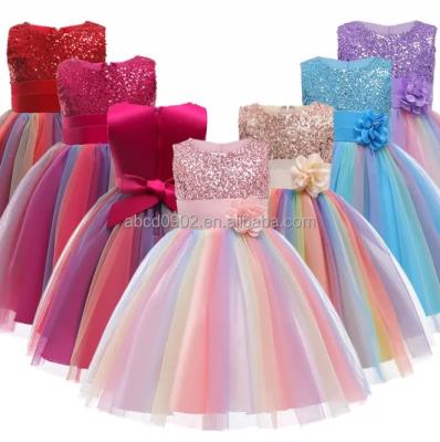 China Anti-static 2021 late summer fashion quality children's dress girl's princess dress performance dress for sale