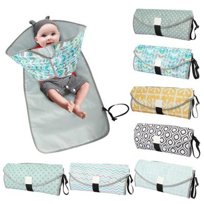 China Baby Single Polyester Portable Diaper Change Pad Universal Waterproof Diaper Changing Care Pad for sale