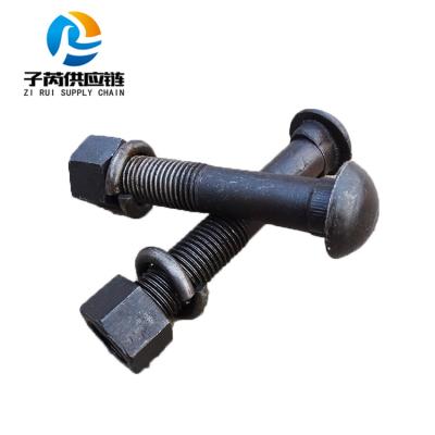 China Industrial Engineering Flat Carton Factory Direct Sales Steel Black Oxide Hex Head Bolts And Nuts With Gasket for sale