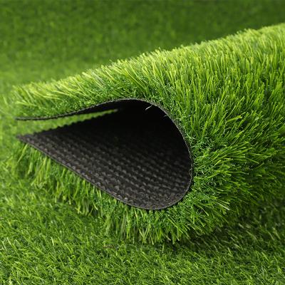 China Realistic Artificial Plastic Green Artificial Fence Outdoor Plastic Grass Mat Kindergarten Carpet Lawn Grass Simulation Greening Lawn for sale