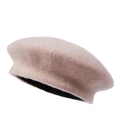 China 2021 New Cashmere Women's Wool COMMON Beret For Outdoor Ski Women Hats Women's Beret for sale