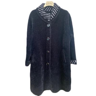 China Anti-wrinkle Autumn Winter Women Apparel Womens Casual Knit Long Cardigan Coat Fashion Mink Wool Coats For Ladies for sale