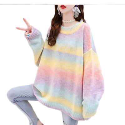 China Wholesale Custom Colorful Canvas Winter Rainbow Plus Size Mohair Knitted Cardigan Sweater Anti-wrinkle Factory Pattern Cardigans for sale