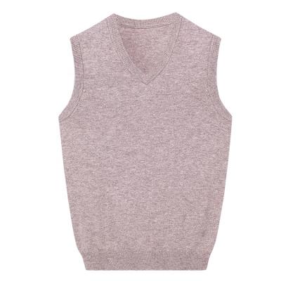 China Keep Warm 2021 Fashion Men's V-neck Plus Size Woolen Knitted Sweater Vest For Autumn And Winter for sale